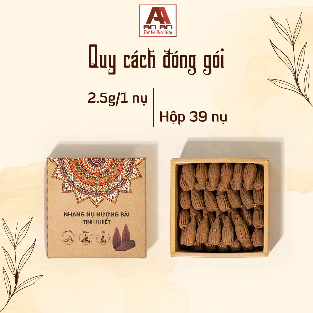 Nhang Nụ Hương Bài Tinh Khiết An An - Hộp 39 Nụ