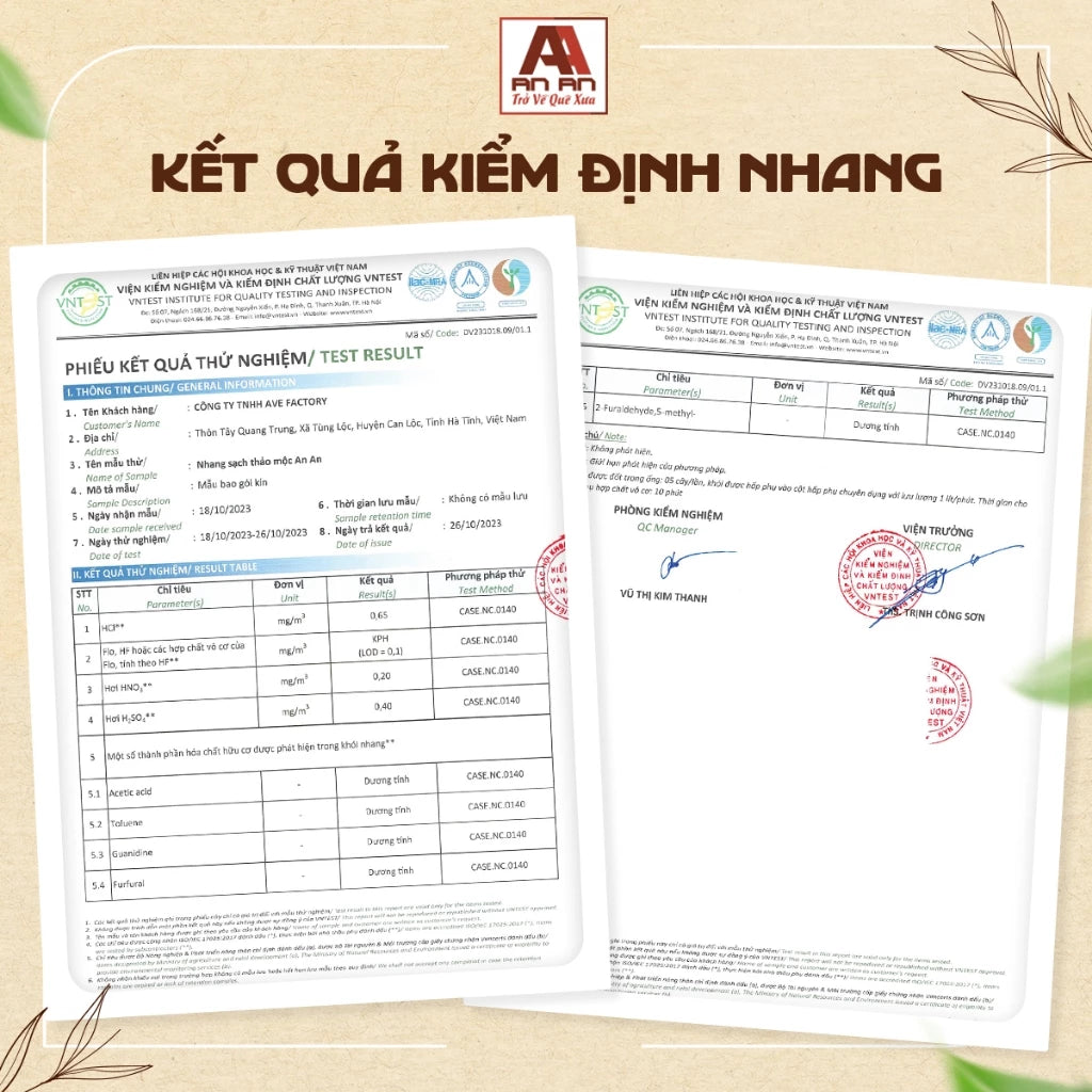 Nhang Sạch Hương Bài Tự Nhiên An An - Hộp 100 Nén (30cm)