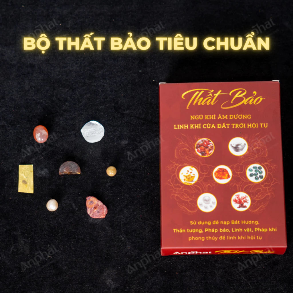 Bộ Cốt Thất Bảo AN PHÁT Chuẩn Phong Thủy - Cốt bát hương - Cốt bát nhang - Cốt tượng thần tài