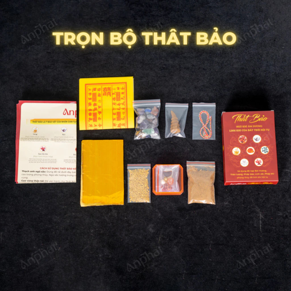 Bộ Cốt Thất Bảo AN PHÁT Chuẩn Phong Thủy - Cốt bát hương - Cốt bát nhang - Cốt tượng thần tài