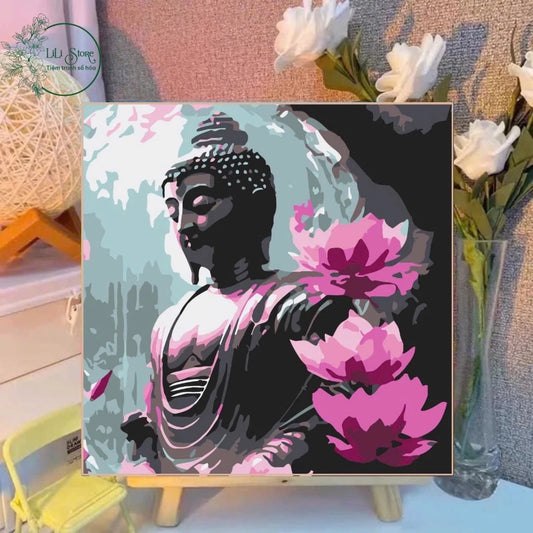 [26] Tranh Số Hoá Phật giáo đã căng khung 20x20cm