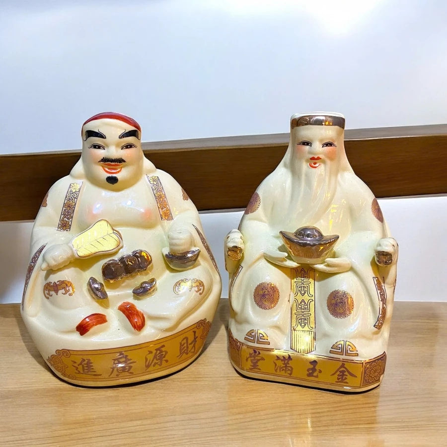 Tượng Tài Địa - Thần phát màu vàng ngà cao cấp