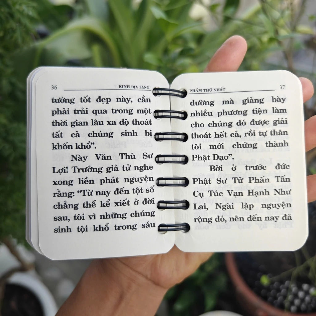 [Bản mini lò xo] Kinh Địa Tạng Bồ Tát Bổn Nguyện