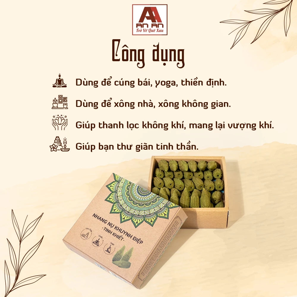 Nhang Nụ Khuynh Diệp Tinh Khiết An An - Hộp 39 Nụ