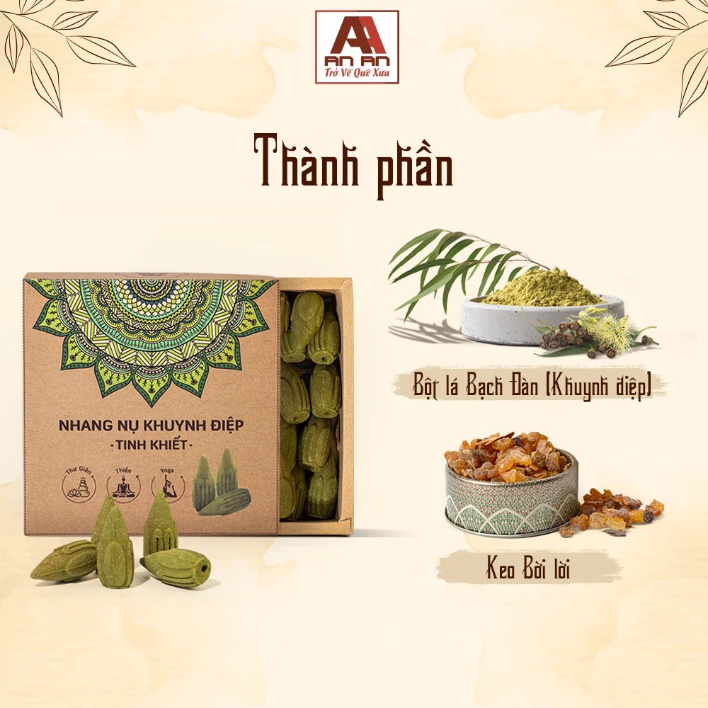 Nhang Nụ Khuynh Diệp Tinh Khiết An An - Hộp 39 Nụ