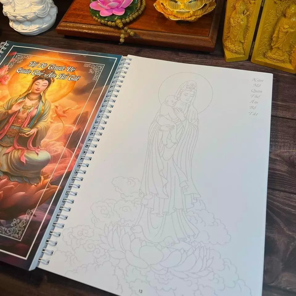 Bộ 70 Tranh vẽ Quan Thế Âm Bồ Tát