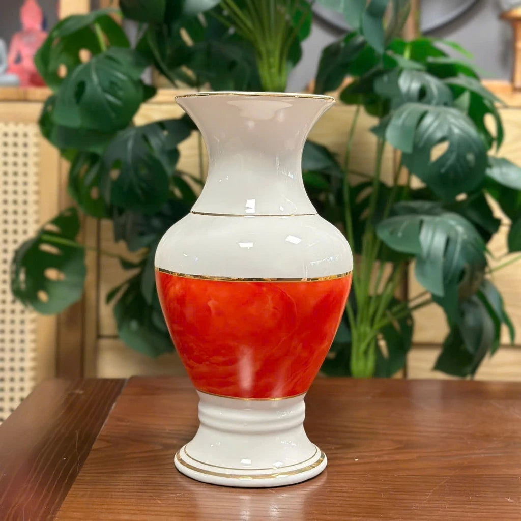 Bộ đồ thờ gốm sứ vân đá Đỏ cao cấp, bộ đồ thờ gia tiên, đồ thờ thần tài - Tuệ Nga