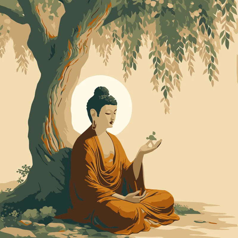 [57] Tranh Số Hoá Phật giáo đã căng khung 20x20cm