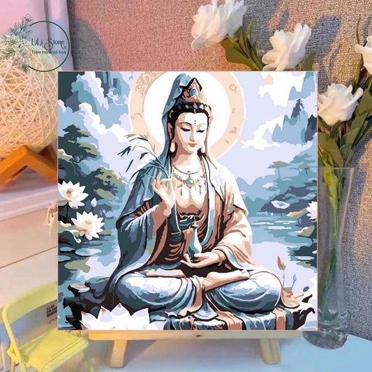 [16] Tranh Số Hoá Phật giáo đã căng khung 20x20cm