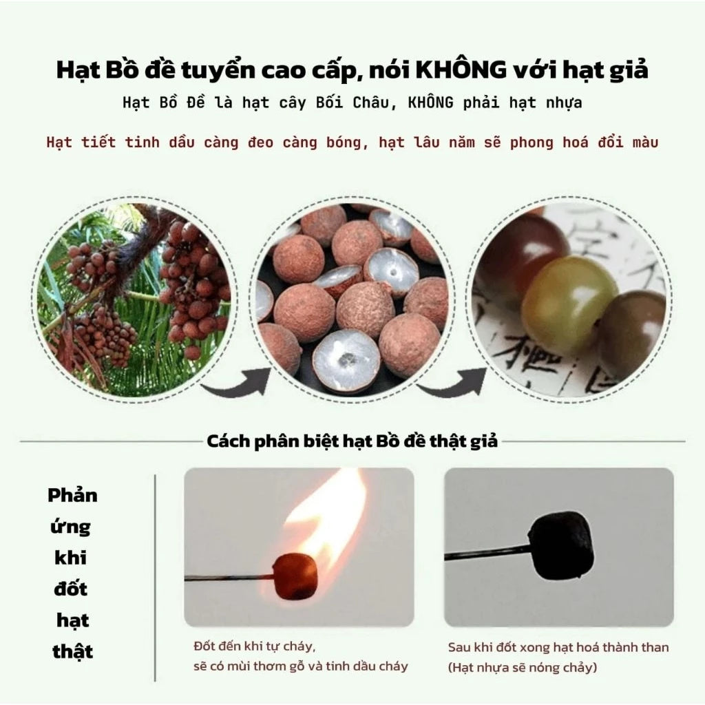 B05 - Vòng tay hạt bồ đề tinh nguyệt tự nhiên phối đá Thọ Sơn - Tặng túi gấm