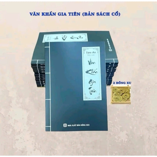 [Tặng tiền đài xin lộc] Sách cổ Văn Khấn Gia Tiên - Gồm đầy đủ các bài văn khấn cổ truyền