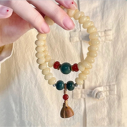 B08 – Bạch Ngọc Bồ Đề Tâm Liên - Tặng Túi Gấm