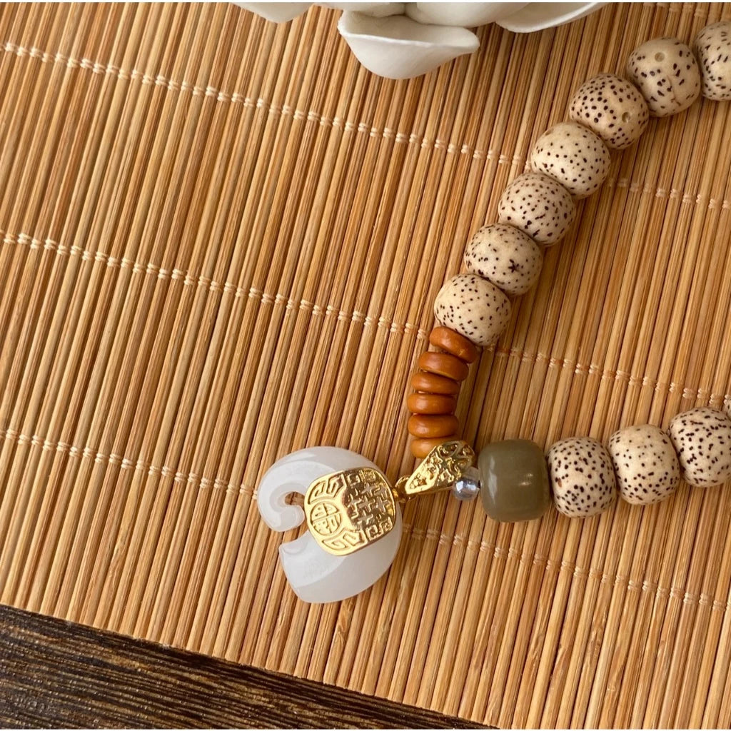 B22 - Tinh Nguyệt Bồ Đề 9.5mm - Tặng túi gấm