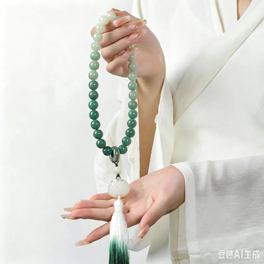 B09 - Chuỗi Tràng Hạt Bồ Đề Tự Nhiên Cầm Tay