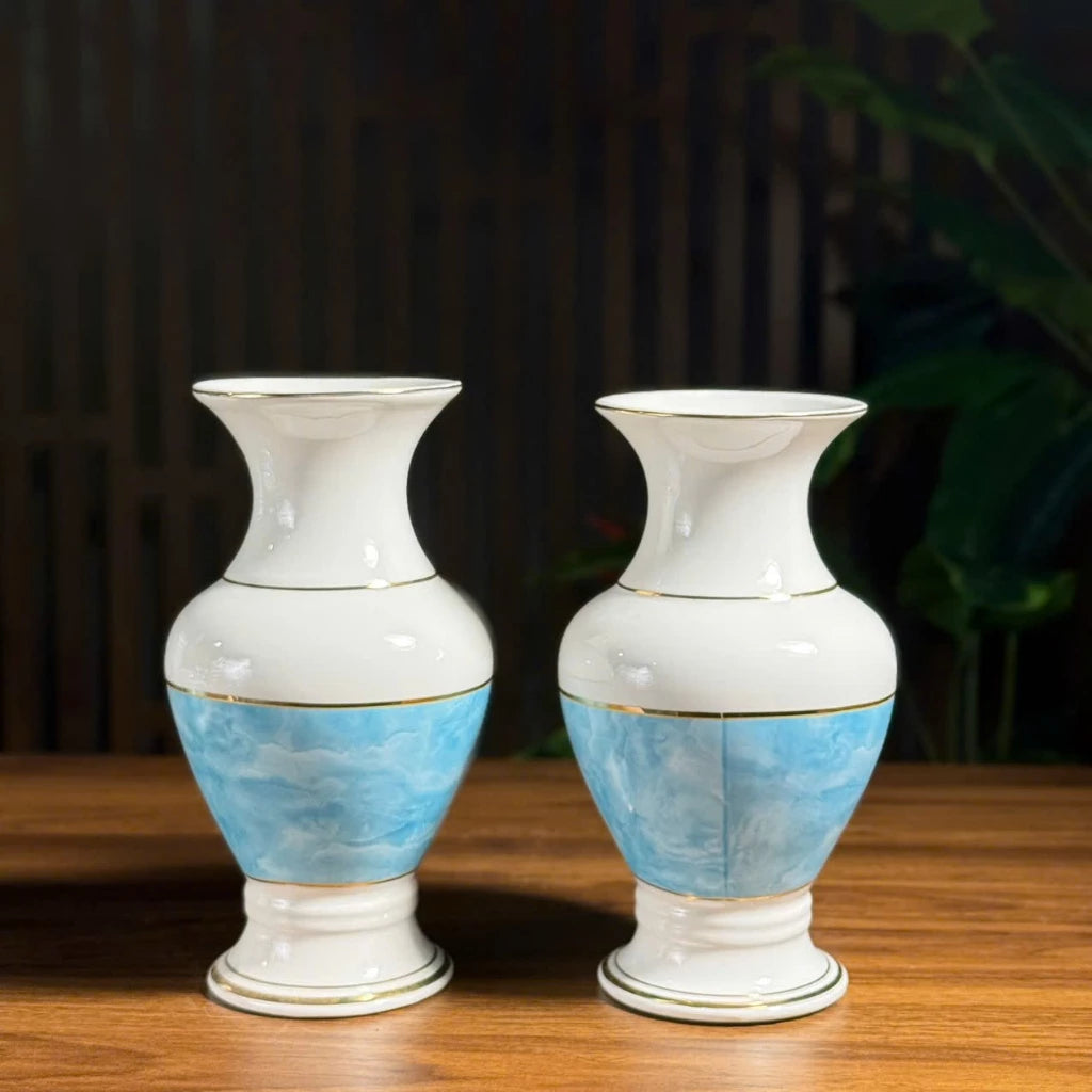 Bộ đồ thờ gốm sứ vân đá Xanh cao cấp, bộ đồ thờ gia tiên, đồ thờ thần tài - Tuệ Nga