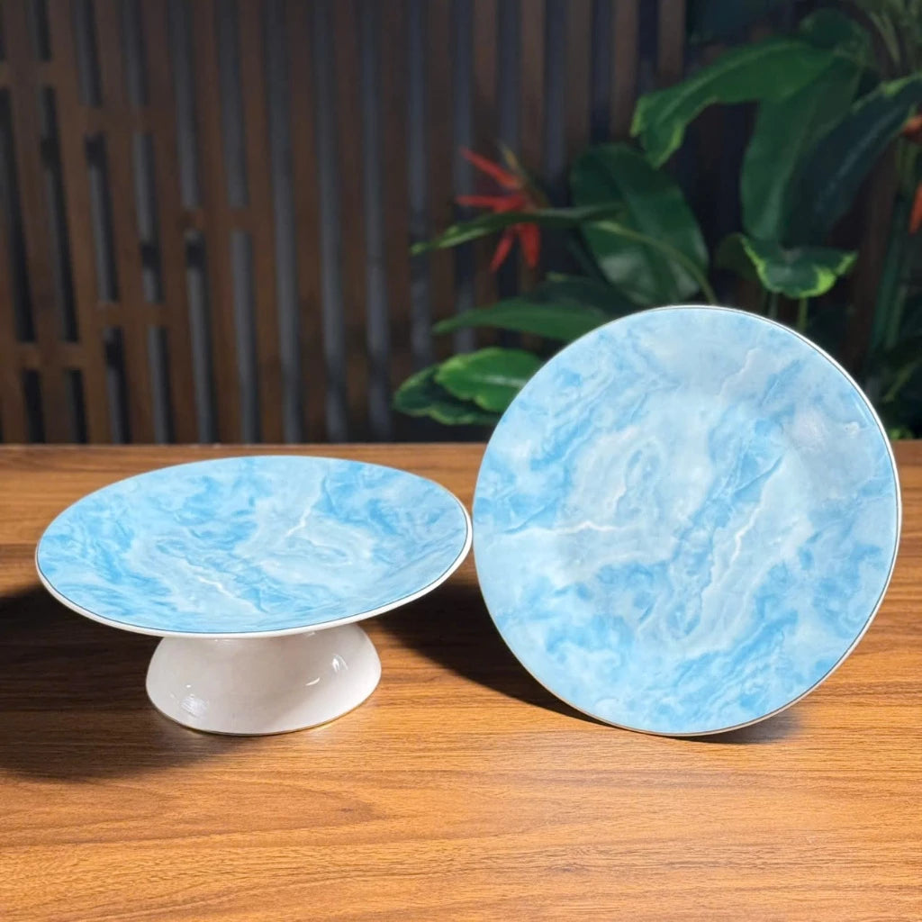 Bộ đồ thờ gốm sứ vân đá Xanh cao cấp, bộ đồ thờ gia tiên, đồ thờ thần tài - Tuệ Nga