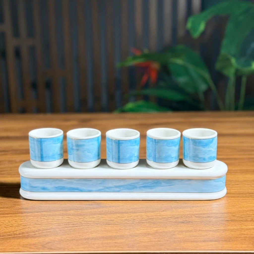 Bộ đồ thờ gốm sứ vân đá Xanh cao cấp, bộ đồ thờ gia tiên, đồ thờ thần tài - Tuệ Nga