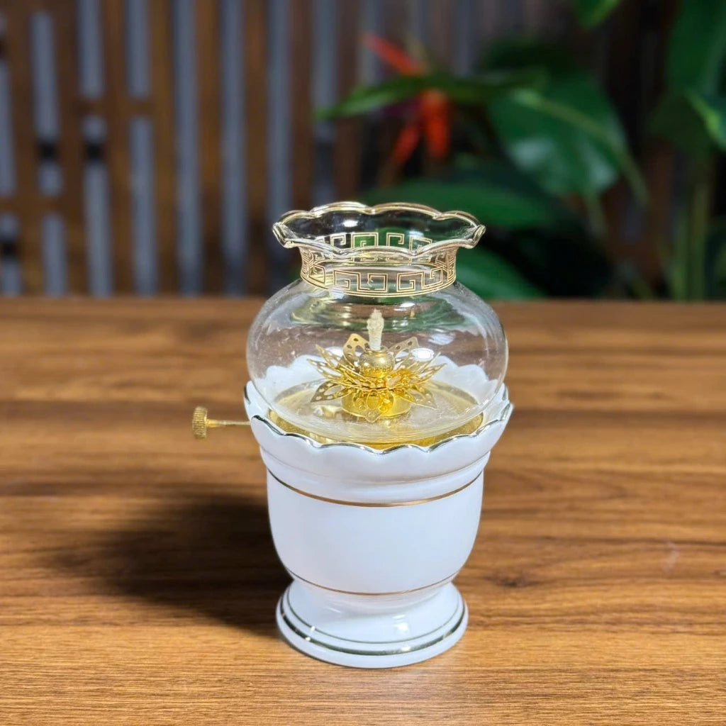 Bộ đồ thờ gốm sứ vân đá Trắng cao cấp, bộ đồ thờ gia tiên, đồ thờ thần tài - Tuệ Nga