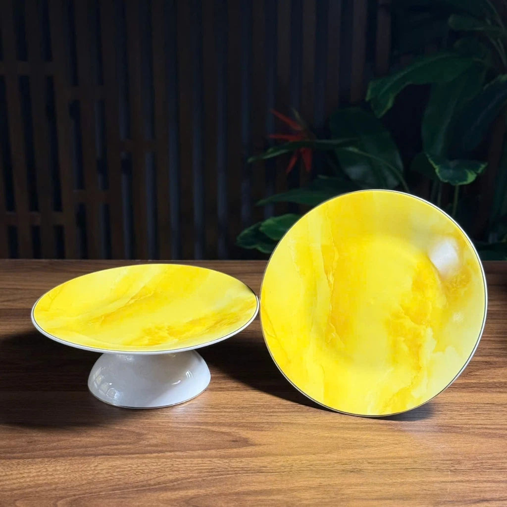 Bộ đồ thờ gốm sứ vân đá Vàng cao cấp, bộ đồ thờ gia tiên, đồ thờ thần tài - Tuệ Nga