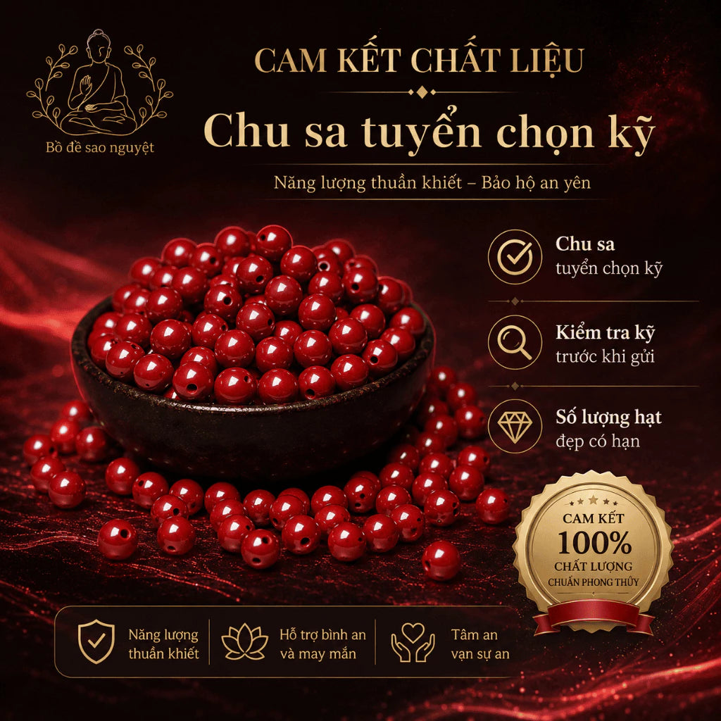 S12 Vòng Tay Chu Sa Charm Tỳ Hưu Đỏ
