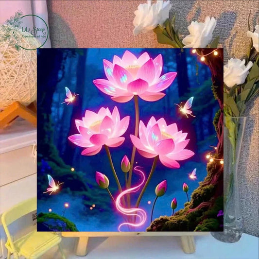 [20] Tranh Số Hoá Phật giáo đã căng khung 20x20cm