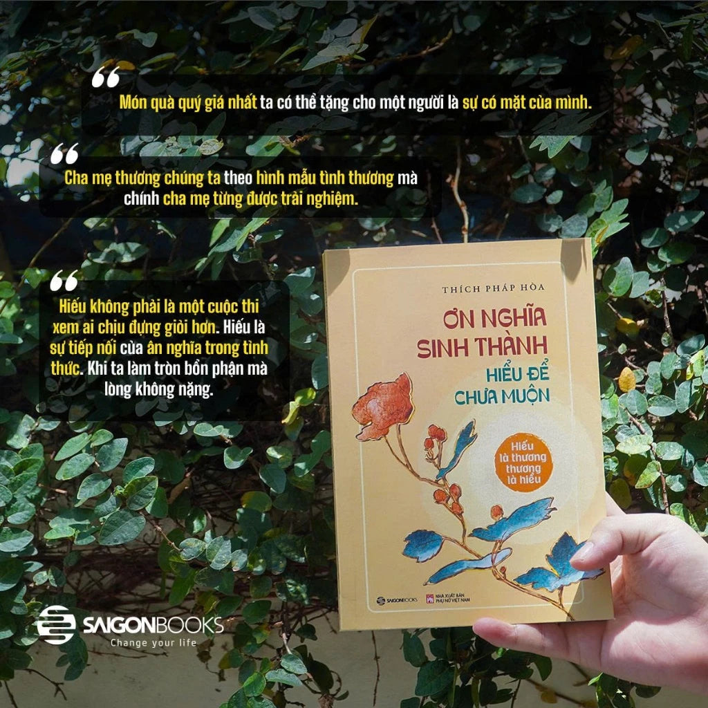 Combo 2 cuốn sách của Thầy Thích Pháp Hoà - Sống Với Trái Tim Biết Đủ + Ơn Nghĩa Sinh Thành Hiểu Để Chưa Muộn