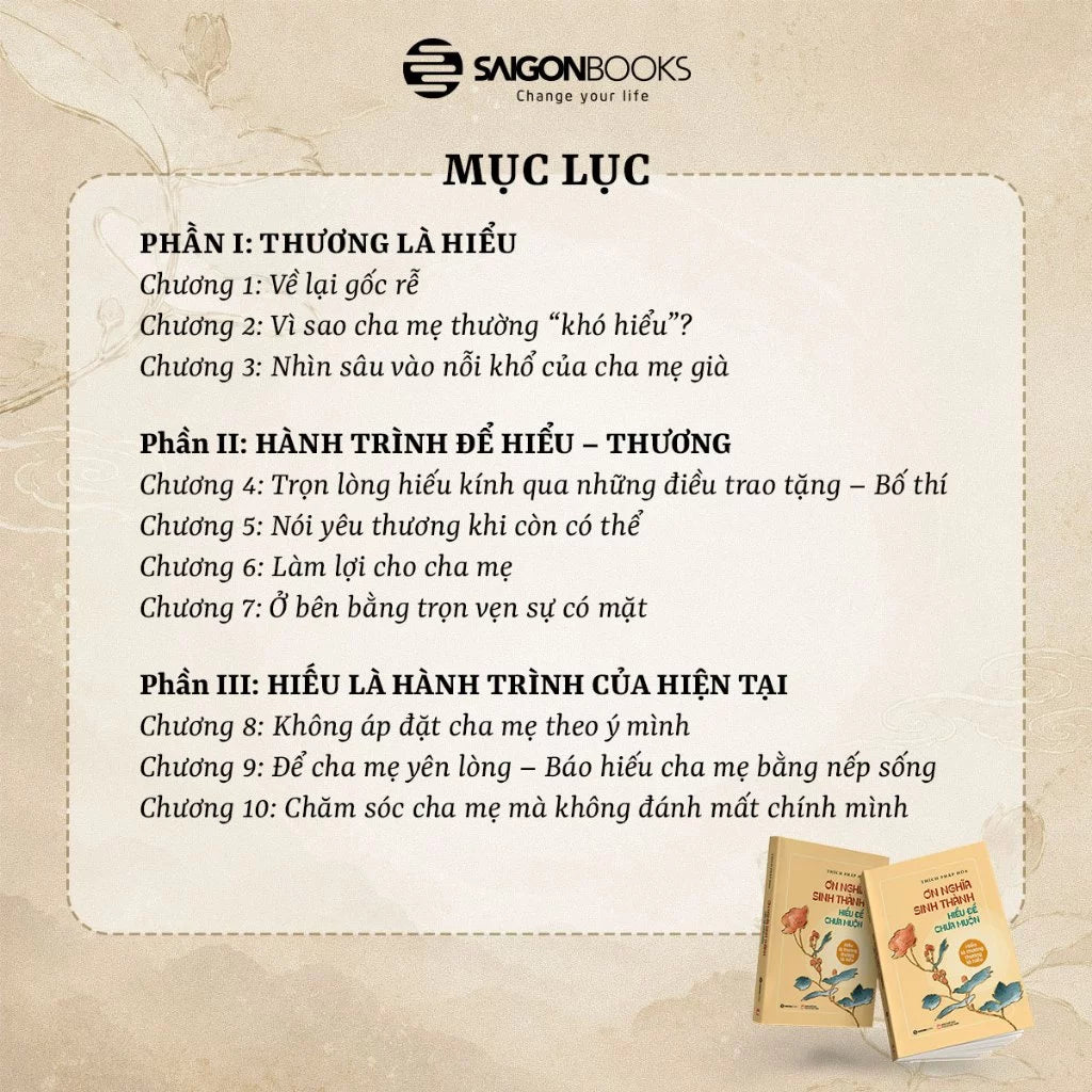 Combo 2 cuốn sách của Thầy Thích Pháp Hoà - Sống Với Trái Tim Biết Đủ + Ơn Nghĩa Sinh Thành Hiểu Để Chưa Muộn
