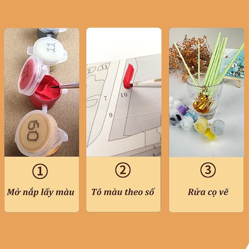 [2] Tranh Số Hoá Phật giáo đã căng khung 20x20cm