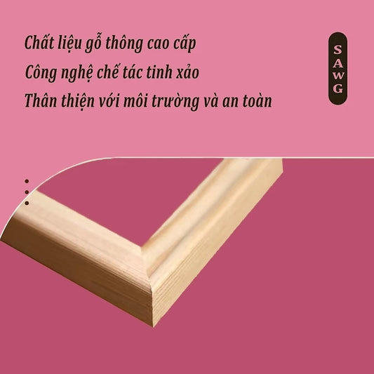 [29] Tranh tô màu theo số Phật giáo đã căng khung