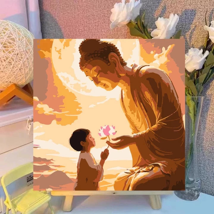 [76] Tranh Số Hoá Phật giáo đã căng khung 20x20cm