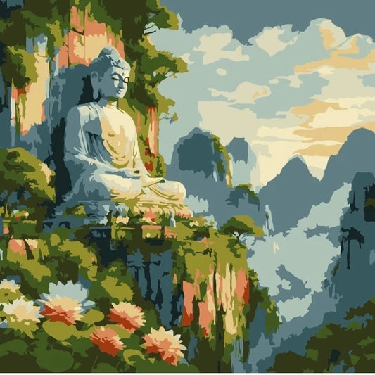 [77] Tranh Số Hoá Phật giáo đã căng khung 20x20cm