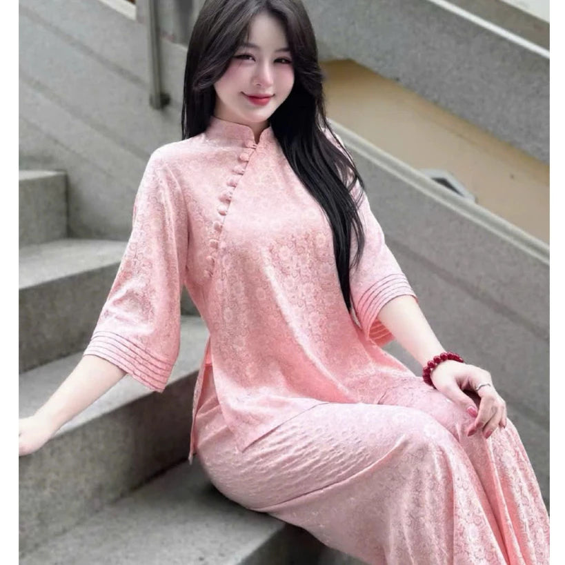 (Có Size Lớn) SeT ĐỒ LAM NỮ MÀU TRƠN CHO LỄ ĐI CHÙA NHẸ NHÀNG, LỊCH SỰ
