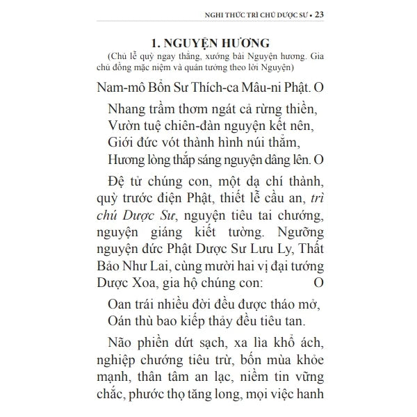 Nghi thức trì Chú Đại Bi, Chú Dược Sư & Niệm Phật A Di Đà