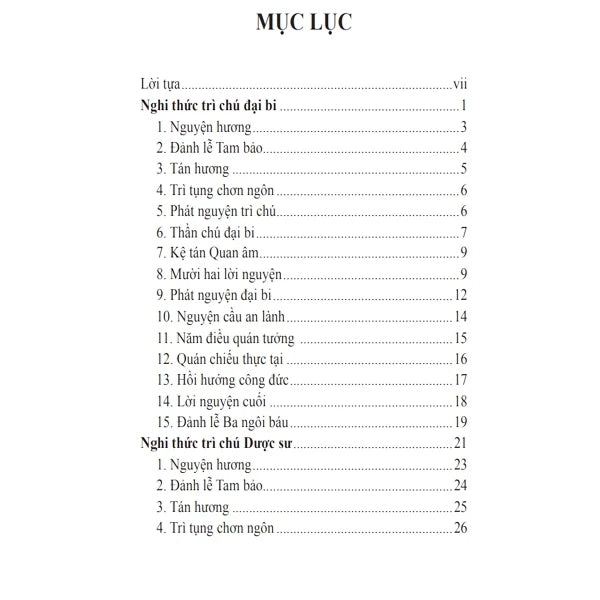 Nghi thức trì Chú Đại Bi, Chú Dược Sư & Niệm Phật A Di Đà