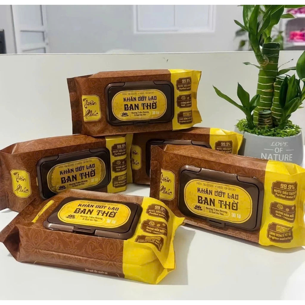 Khăn Lau Bàn Thờ Chuyên Dụng Đồ Gốm, Gỗ, Sứ - Thiên Phúc