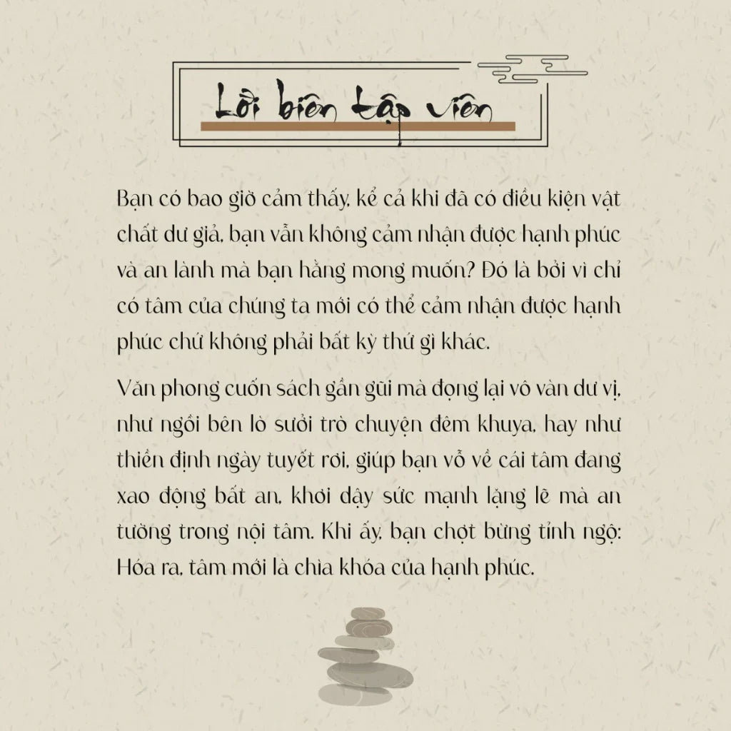 Hạnh Phúc Từ Tâm - Tặng Lá Bồ Đề Chữ Thư Pháp "Hạnh Phúc"