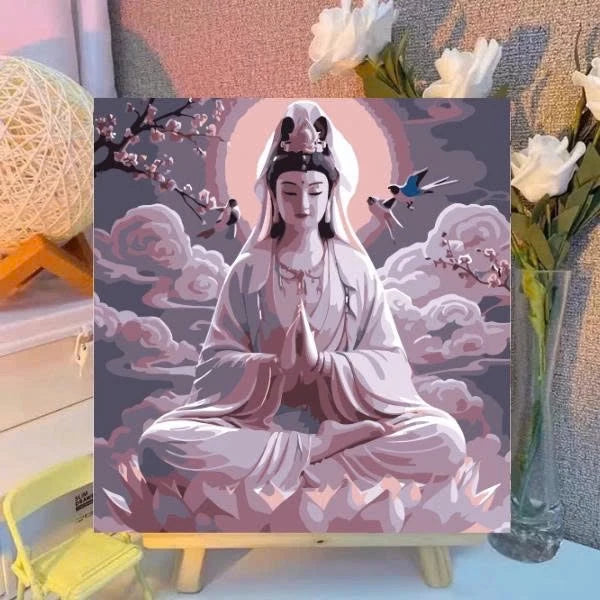 [29] Tranh Số Hoá Phật giáo đã căng khung 20x20cm