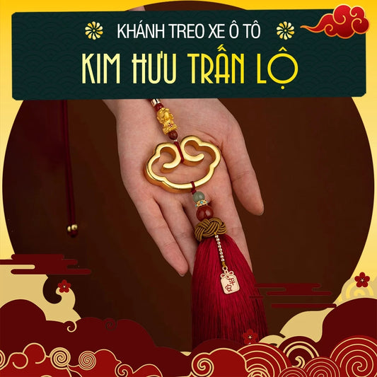 Khánh Treo Xe Ô tô Kim Hưu Trấn Lộ - Đồ Trang Trí Xe Ô tô Sang Trọng, Bình An May Mắn