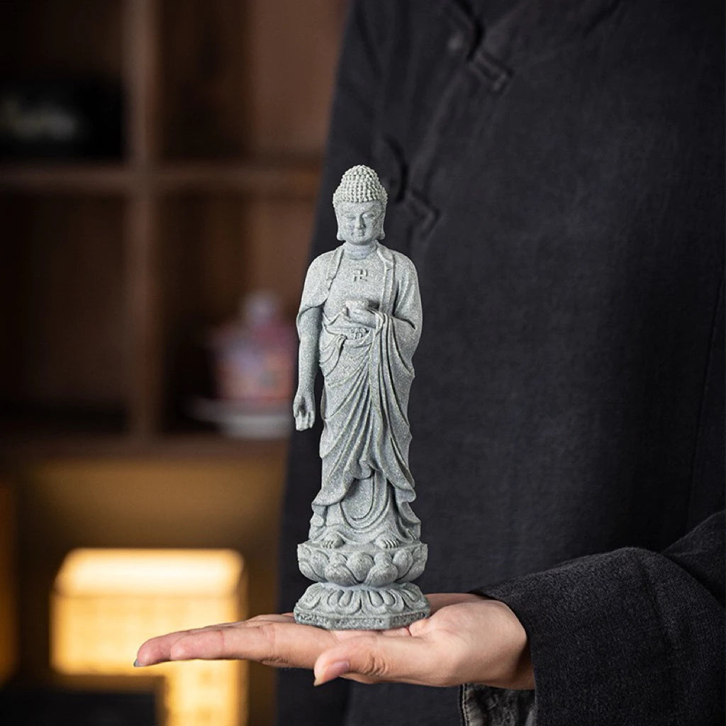 Bộ Tượng Tây Phương Tam Thánh – Phật A Di Đà, Quan Thế Âm Bồ Tát, Đại Thế Chí Bồ Tát - Tượng Decor Bột Đá Cao Cấp