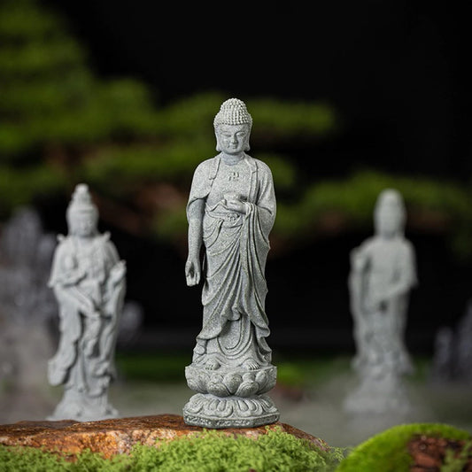 Bộ Tượng Tây Phương Tam Thánh – Phật A Di Đà, Quan Thế Âm Bồ Tát, Đại Thế Chí Bồ Tát - Tượng Decor Bột Đá Cao Cấp