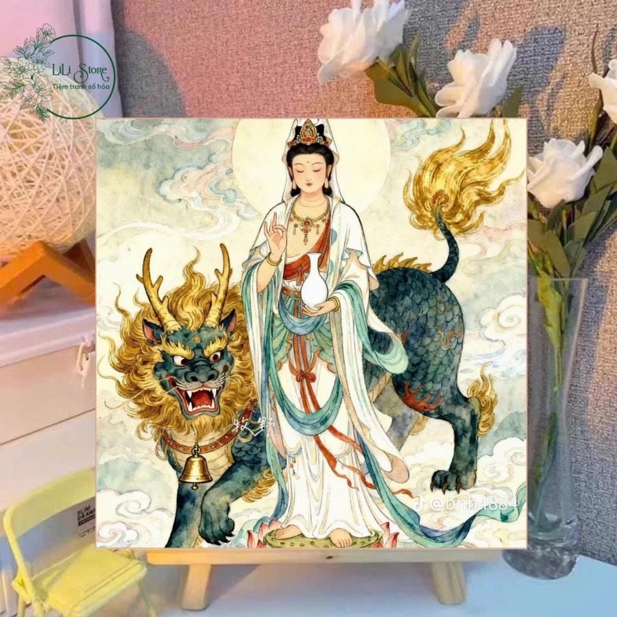 [85] Tranh Số Hoá Phật giáo đã căng khung 20x20cm