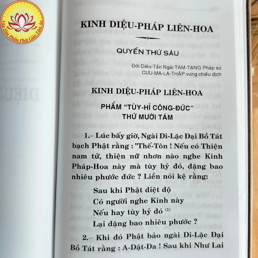 Kinh Diệu Pháp Liên Hoa Bìa Da